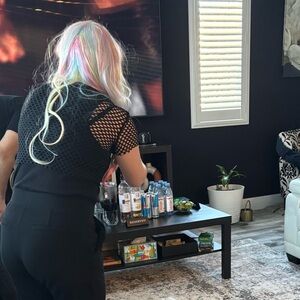 Black Fishnet Crop Top